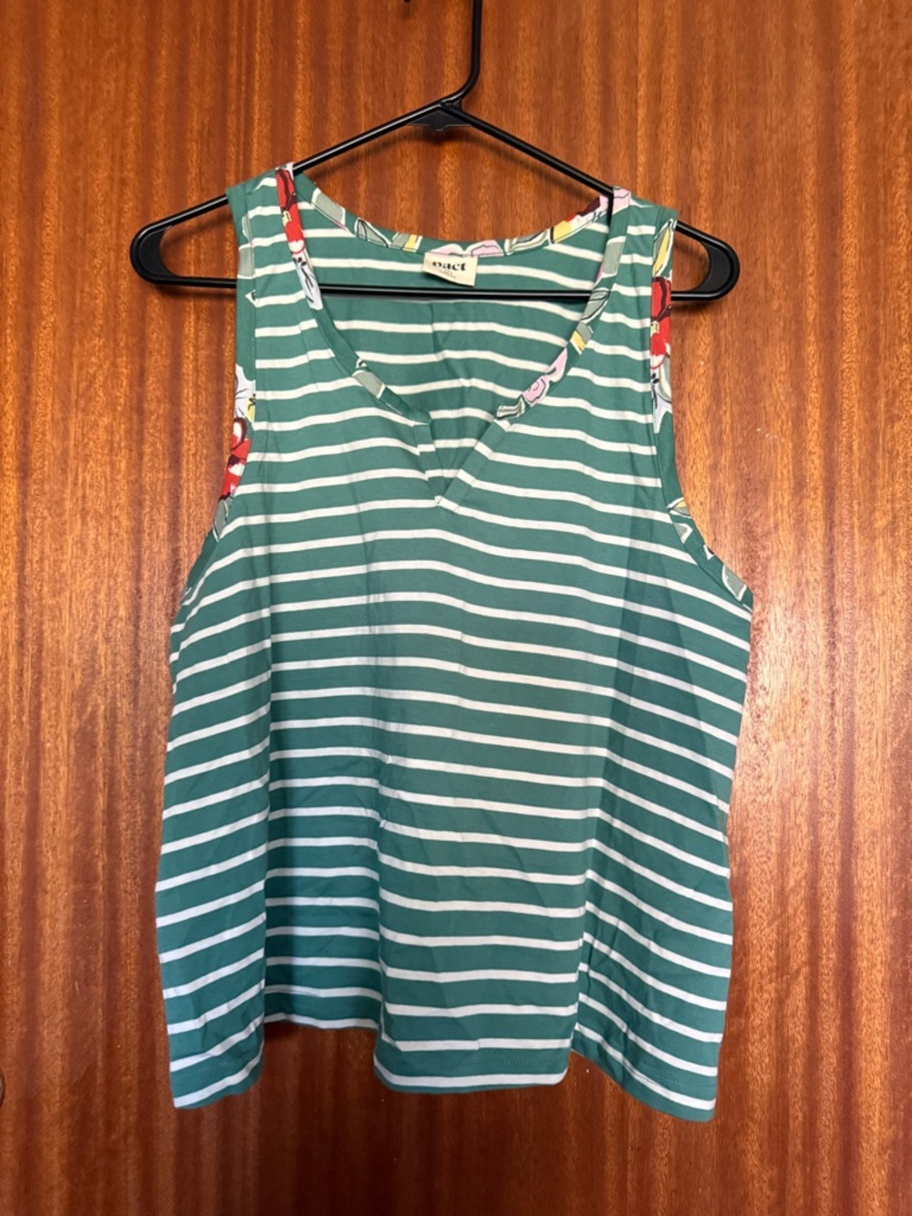 Pact Daybloom Stripes Staycation Sleep Tank